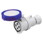 GEWISS - GEWGW62026H PRESA MOBILE DIRITTA HP - IP66/IP67/IP68/IP69 - 2P+T 16A 200-250V 50/60HZ - BLU - 6H - CABLAGGIO A VITE