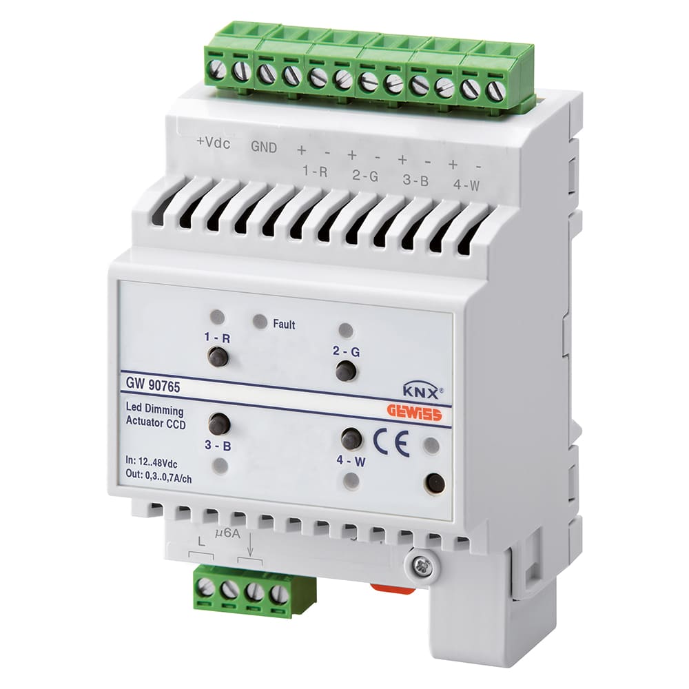 GEWISS - GEWGW90765 DIMMER PER LED CCD KNX - DA GUIDA DIN