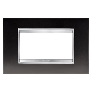 GEWISS - GEWGW16204ML PLACCA LUX 4P METAL CANNA DI FUCILE