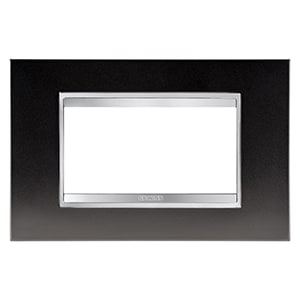 GEWISS - GEWGW16204ML PLACCA LUX 4P METAL CANNA DI FUCILE