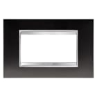 GEWISS - GEWGW16204ML PLACCA LUX 4P METAL CANNA DI FUCILE