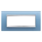 GEWISS - GEWGW16206CA PLACCA LUX 6P VETRO ACQUAMARINA