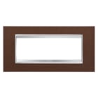 GEWISS - GEWGW16206MD PLACCA LUX 6P METAL FINITURA ACIDATA