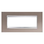 GEWISS - GEWGW16206MP PLACCA LUX 6P METAL.BRONZO PERLATO