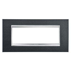 GEWISS - GEWGW16206VA PLACCA LUX - IN TECNOPOLIMERO VERNICIATO - 6 POSTI - ARDESIA - CHORUSMART