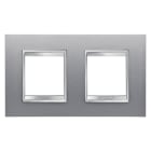 GEWISS - GEWGW16223VT PLACCA LUX INT.2+2M O.TITANIO