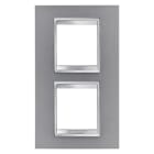 GEWISS - GEWGW16224VT PLACCA LUX INT.2+2M V.71 TITANIO