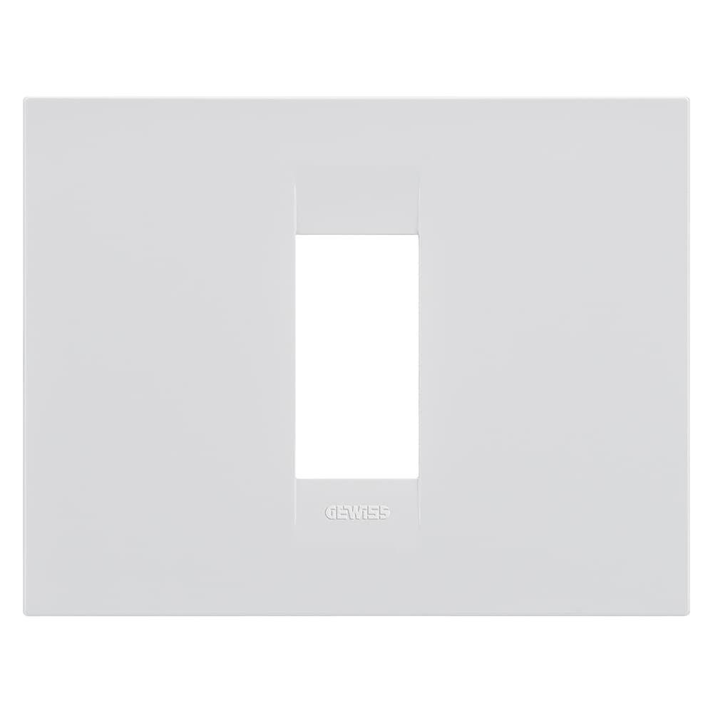 GEWISS - GEWGW16401TB PLACCA GEO - IN TECNOPOLIMERO - 1 POSTO - BIANCO - CHORUSMART