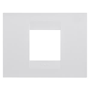 GEWISS - GEWGW16402TB PLACCA GEO - IN TECNOPOLIMERO - 2 POSTI - BIANCO - CHORUSMART