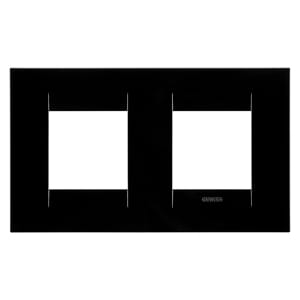GEWISS - GEWGW16423TN PLACCA GEO INT.2+2P O.NERO TONER