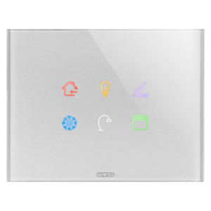 GEWISS GEWGW16946CT PLACCA ICE TOUCH KNX SIMBOLI INTERC.TIT.