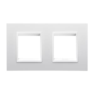GEWISS GEWGW16223YB PLACCA LUX INT. 2+2M O.MONOCHROME BIANCO