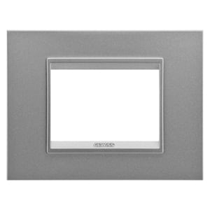 GEWISS GEWGW16203XA PLACCA LUX 3M METAL ALL.SATI.MONOCHROM