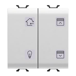 GEWISS - GEWGW10787 PULSANTIERA 4 CANALI KNX - BIANCO