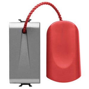 GEWISS - GEWGW14136 PULSANTE UNIPOLARE 250V ac - NA 16A - TIRANTE - 1 MODULO - TITANIO - CHORUSMART