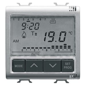 GEWISS GEWGW14703 CRONOTERMOSTATO INCASSO 2M 230VAC TIT.