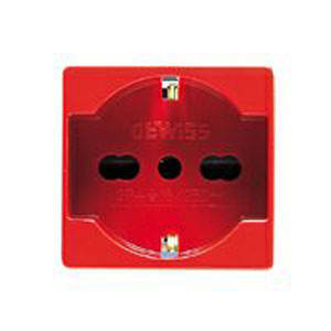 GEWISS GEWGW20296 PRESA 2P+T 16A BIV.ST.ITALIANO/TED.ROSSA