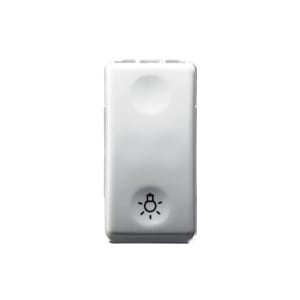 GEWISS - GEWGW20513 PULSANTE UNIPOLARE 250V ac - NA 10A - SIMBOLO LUCE - 1 MODULO - SYSTEM WHITE