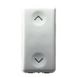 GEWISS - GEWGW20559 COMMUTATORE UNIPOLARE 250V ac - 10AX - NEUTRO - SIMBOLO SU-GIU' - 1 MODULO - SYSTEM WHITE