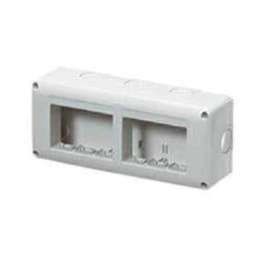 GEWISS - GEWGW27005 CONTENITORE PER APPARECCHI SYSTEM - ORIZZONTALE PROTETTO - 6 POSTI - MODULO 3x2 - GRIGIO RAL 7035 - IP40