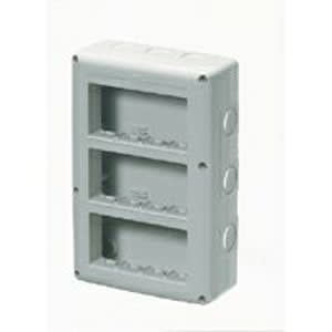 GEWISS - GEWGW27024 CONTENITORE PER APPARECCHI SYSTEM - VERTICALE PROTETTO - 12 POSTI - MODULO 4x3 - GRIGIO RAL 7035 - IP40