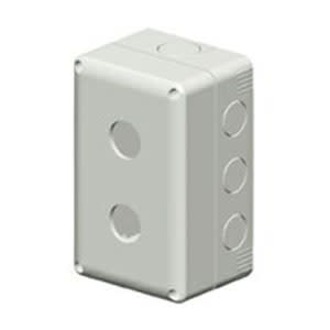 GEWISS - GEWGW27102 CONTENITORE VUOTO PER PULSANTI, COMANDI E SEGNALATORI - 2 POSTI - DIAMETRO 22mm - COPERCHIO GRIGIO RAL 7035 - IP66