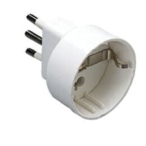 GEWISS GEWGW28409 ADATTATORE SEM.2P+T 10A U.ITA/TED.BIANCO