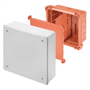 GEWISS - GEWGW48227 CASSETTA DI DERIVAZIONE E CONNESSIONE AFFIANCABILE PER MONTANTI - DIMENSIONI 260X260X121 - COPERCHIO ALTO PIOMBABILE - GRIGIO RAL7035
