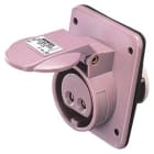 GEWISS - GEWGW62278 PRESA FISSA DA INCASSO A 10° - IP44 - 2P 32A 20-25V e 40-50V 100-200HZ - VERDE - 4H - CABLAGGIO A VITE
