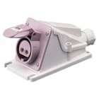 GEWISS - GEWGW62539 PRESA FISSA DA PARETE A 90° - IP44 - 3P 16A 20-25V 50-60HZ - VIOLA - S.R. - CABLAGGIO A VITE