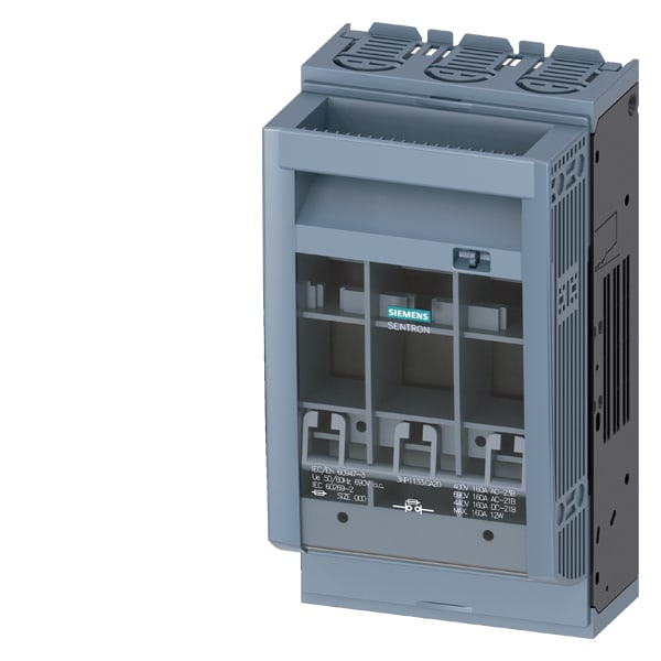 SIEMENS SIE3NP11331CA20 SEZ.FUS.NH00 160A PIASTR.INC.45MM AL.MOR