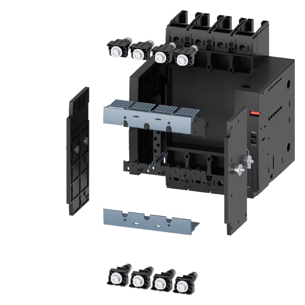 SIEMENS SIE3VA91240KD00 BASE ESTR. COMPLETA 3VA20/1/2 4P