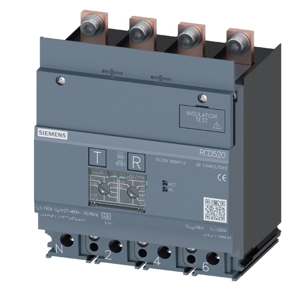 SIEMENS SIE3VA91140RL20 MODULO RCD520 X 3VA11 4P I=160A U=480V