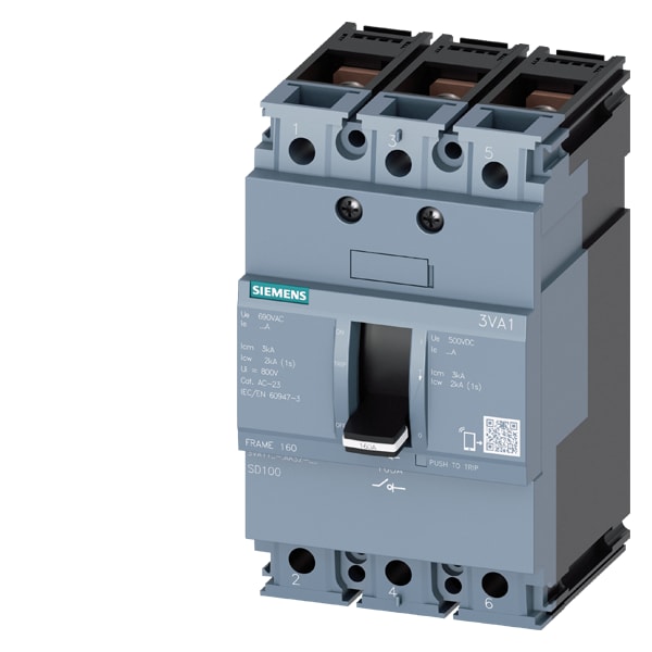 SIEMENS SIE3VA11631AA320AA0 SEZ. AUT. 3VA 63A 3P L/T