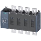 SIEMENS - SIE3KD46440QE100 Sezionatore sottocarico 630 A, grand. costr. 4, a 4 poli, comando laterale a sinistra, apparecchio di base