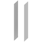 SIEMENS - SIE8PQ25206BA02 Parete laterale, A: 2000mm P: 600mm, 1 set=2 pezzi