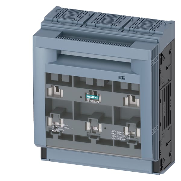 SIEMENS SIE3NP11631DA20 SEZ.FUS.NH3 630A PIASTRA INC.70MM AL.MOR