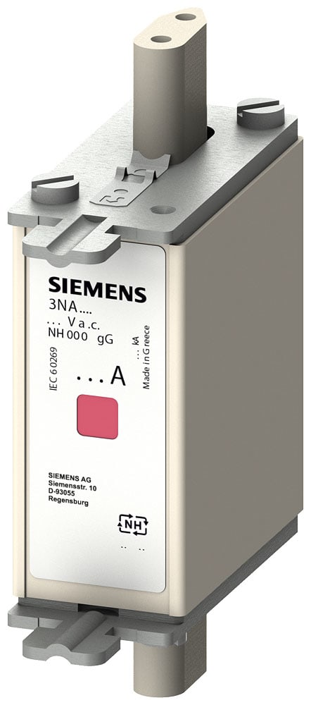 SIEMENS - SIE3NA7830 FUS. NH GL/GG GR.000 500VCA 100A SEGN.