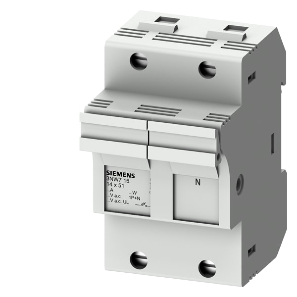 SIEMENS SIE3NW7151 BASE SEZ.X FUS. CILINDR.14X51 1P+N
