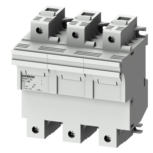 SIEMENS SIE3NW7231 BASE SEZ.X FUS. CILINDR.22X58 3P