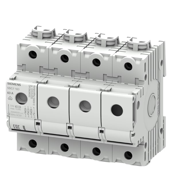 SIEMENS SIE5SG7163 SEZIONATORE MINIZED D02 63A 3P+N P=70MM