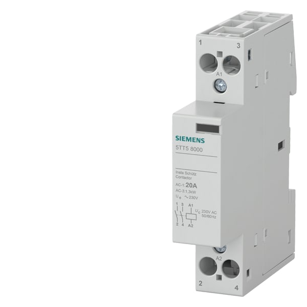 SIEMENS SIE5TT58000 CONTATTORE 20A 230VCA 2NA 1UM ACC.