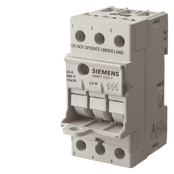 SIEMENS SIE3NW70331 BASE SEZ.COMPATTE 10X38 690V 32A 3P 45MM