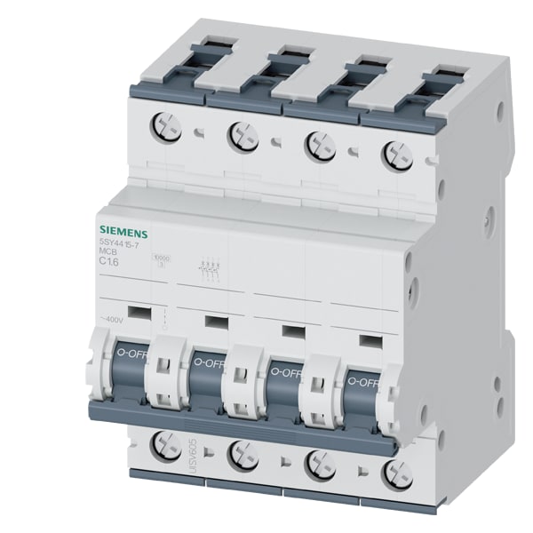SIEMENS SIE5SY44157 INT MT 4P C1,6 ICN 10KA ICU 35KA