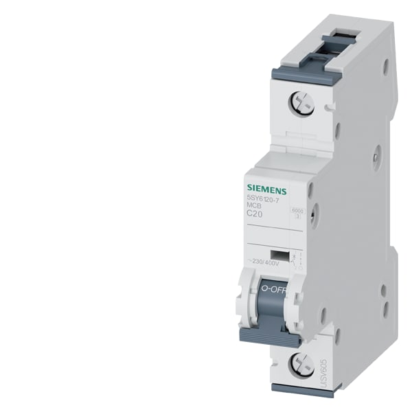 SIEMENS SIE5SY61207 INT MT 1P C20 ICN 6KA ICU 15KA