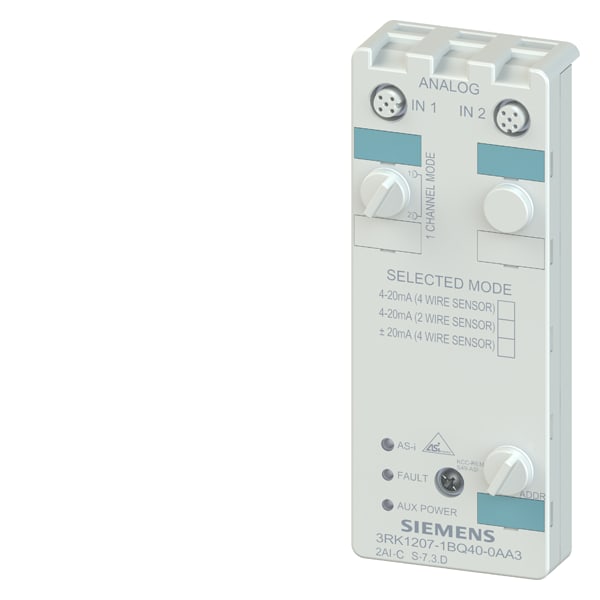 SIEMENS SIE3RK12071BQ400AA3 MOD AS-I 2AE X S7 4-20MA PROF 7.3