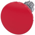 SIEMENS - SIE3SU10501JB200AA0 Pulsante a fungo di ARRESTO DI EMERGENZA, 22 mm, rotondo, in metallo lucido, colore rosso, 60 mm