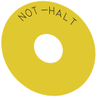 SIEMENS - SIE3SU19000BC310AT0 TARGH.GIALLA NOT-HALT DIAM.EXT. 75MM