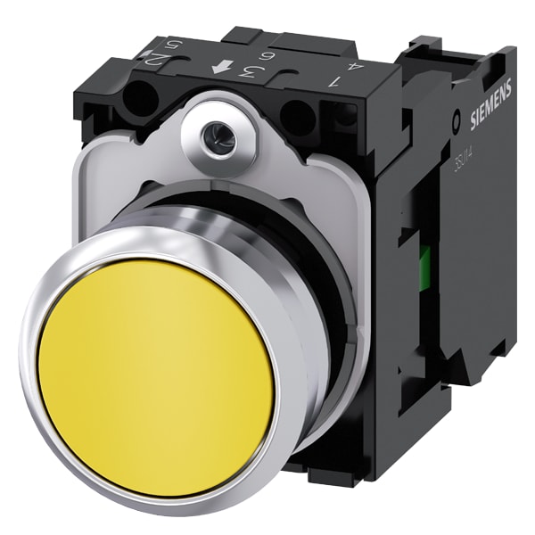 SIEMENS SIE3SU11500AB301BA0 PULS. PIATTO GIALLO 1NA