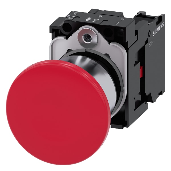 SIEMENS SIE3SU11501BA201CA0 PULS.FUNGO ROSSO TRAZ 40MM 1NC